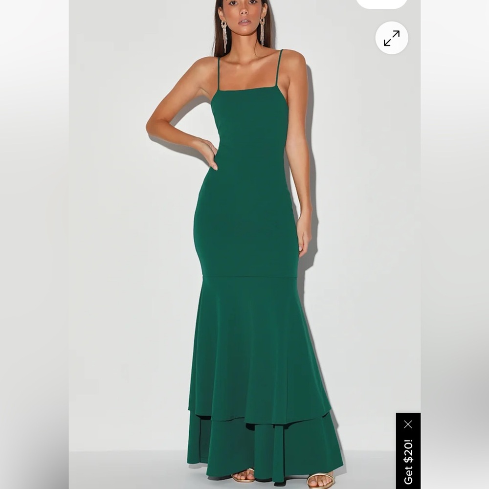 Hunter Green Mermaid Gown
